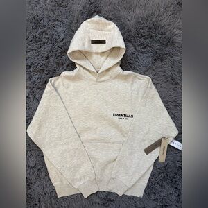 Essentials Fear of God Light Oatmeal Hoodie